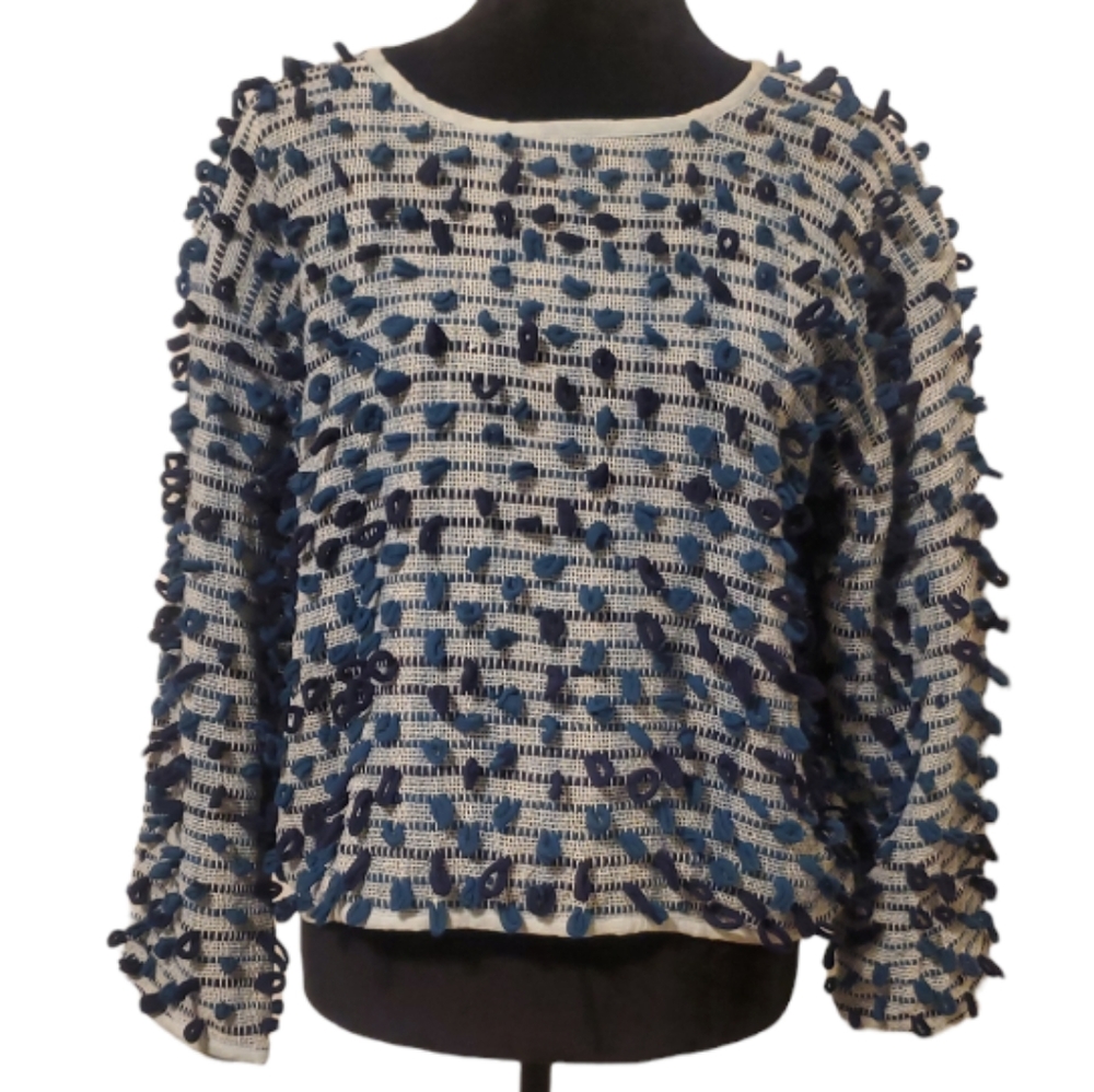 Tonle Srey Oun Loop Sweater Indigo Size Small (0-10)